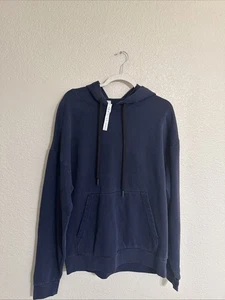 Stori. Core Cotton Fleece Pullover Hoodie Dunkelblau Herren Größe Medium M Neu mit Etikett - Bild 1 von 9