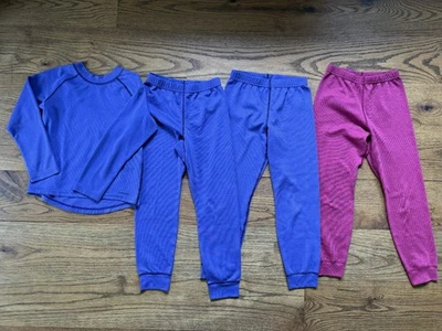 Conjunto de 3 capas base Patagonia Kids Capilene talla pequeña - 4 piezas manga larga y pantalones Foto 1 de 4