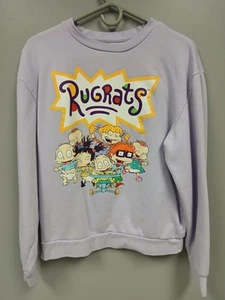 Youth Rugrats Long Sleeve Sweat Shirt Size Medium Purple - Picture 1 of 5