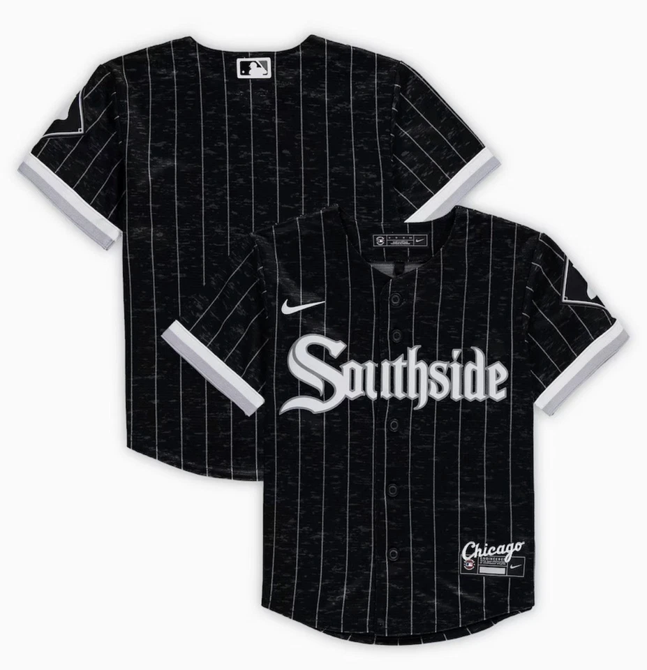 Nike Chicago White Sox MLB City Connect Kids Boys Jersey Southside Sz 7 New $90 - Image 1 of 4