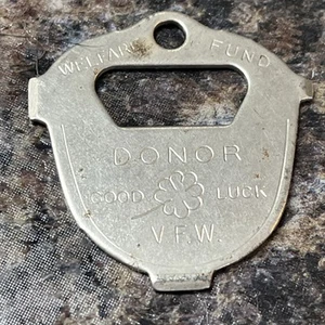 VFW Welfare Fund Donor Pocket Wallet Screw Driver Bottle Opener Keychain (227) - Picture 1 of 2