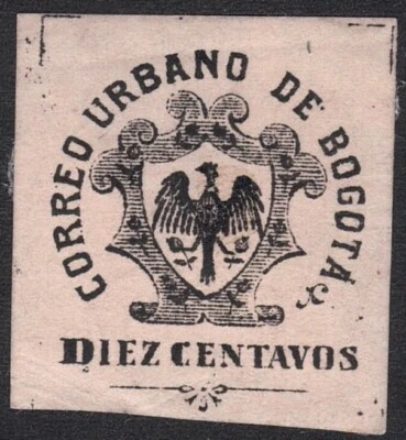 1909 Colombia SC# LX3 - Department Stamp - Imperf. - no Gum - M-H - Image 1 of 2