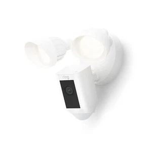 New Ring Floodlight Cam Wired Plus w. motion-activated 1080p HD video, Expedited - Picture 1 of 3