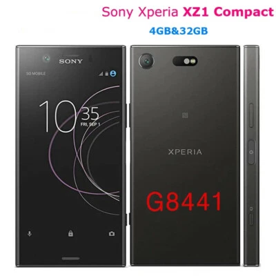 Sony Xperia XZ1 Compact G8441 32GB 4.6'' 19MP Black Android Cellphone - Image 1 of 4
