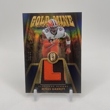 2023 Panini Gold Standard Myles Garrett Gold Mine Patch /10 Cleveland Browns