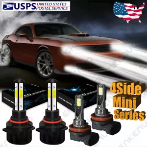 For Dodge Challenger 2015 2016 2017 2018 2019 2020 - LED Headlight Fog Bulbs V5B - Bild 1 von 12