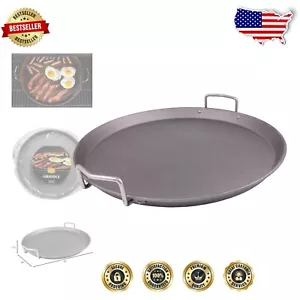 Vielseitige 19 Zoll Kohlenstoffstahl Grillplatte - leichte & robuste Kochlösung - Bild 1 von 6