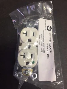Eagle 8300HW-BU HOSPITAL GRADE RCPT WHITE (1pc = 1 lot) - Picture 1 of 1