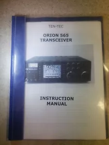 Ten-Tec Orion 565 Sep 2003 Transceiver Instruction Manual Reprint - Picture 1 of 6