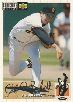 1994 Collector's Choice Silver Signature #68 John Burkett - Image 1 of 3