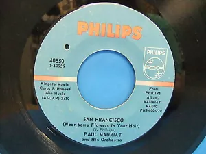 Paul Mauriat 45 LOT San Francisco VG+ Philips 40550 Sweet Charity VG 40595 - Picture 1 of 5