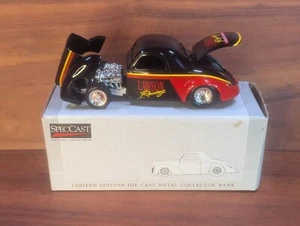 SpecCast Lawson Racing 1941 Willys Coupe Street Rod Die Cast Metal Bank Liberty - Picture 1 of 24