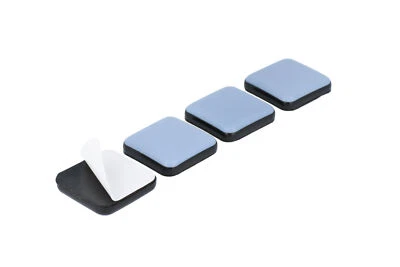 4 x Teflongleiter selbstklebend 25 x 25 mm PTFE Möbelgleiter eckig Bodengleiter - Bild 1 von 3