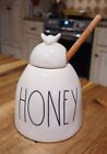 Rae Dunn HONEY Pot With Wooden Drizzle Stick