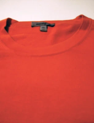 Camisa de manga corta naranja JOHNSTON & MURPHY cuello redondo 100 % seda 2XL XXL para hombre Foto 1 de 4