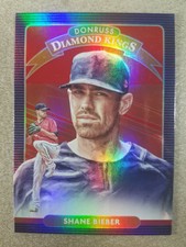 2020 Donruss Holo Blue #18 Shane Bieber DK