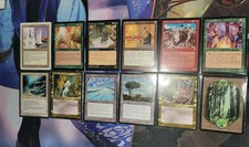 Reserved List Collection lot 12x Mtg Lure Of Prey unglued forest, ice age mirage