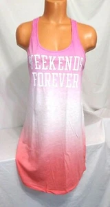 Victoria's Secret Pink WEEKENDS FOREVER Sleepshirt Nachthemd Pyjama neu mit Etikett XS - Bild 1 von 5