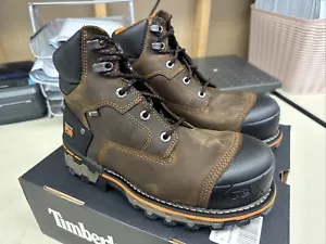 Größe auswählen - Timberland Pro Herren 92615 Braun Boondock 6" Comp Toe WP Stiefel - Bild 1 von 11