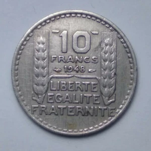 FRANCE 10 francs 1948, small head, Rare Coins!! - Picture 1 of 2