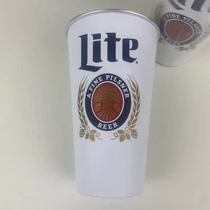Lite Beer 16 oz Aluminum Cups Tumblers Set of Two (2). New In Bags - Picture 1 of 5