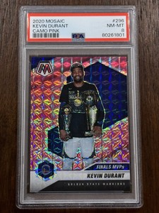 2020 Mosaic Kevin Durant Camo Pink #296 PSA 8