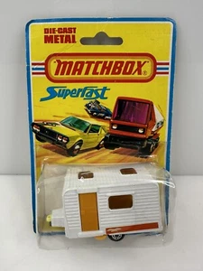 Vintage 1975 Matchbox Superfast #31 Caravan Camper Trailer White  - Picture 1 of 7