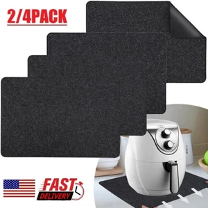4× Non Slip Heat Resistant Mat For Air Fryer Kitchen Pads Heat Proof Mat Hot USA - Picture 1 of 14
