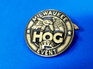 Milwaukee Hog Event 1996 Harley Davidson Motorcycles Bikers Pin - Picture 1 of 10