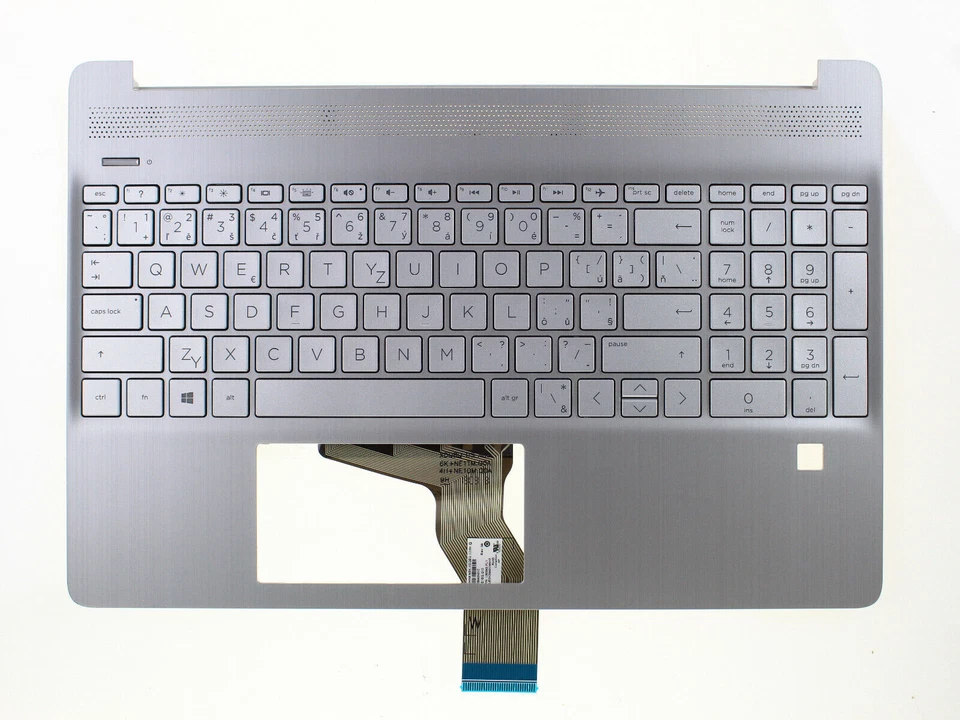 HP 15s-eq0000 HP 15s-eq1000 Palmrest Keyboard Tastatur Cover Upper L63579-FL1