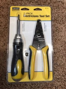 Set Attrezzi Elettricista Smart 2 Pezzi Spelafili/Crimpatrice 8 in 1 Cacciavite - Foto 1 di 2