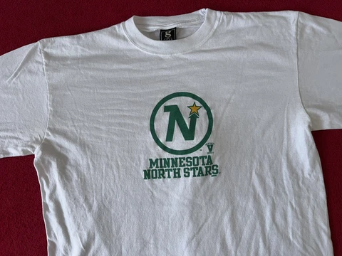 Large Gear for Sports Minnesota North Stars Logo White T-Shirt Cover