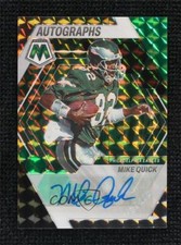 2023 Panini Mosaic Choice Fusion Green & Black Prizm 23/25 Mike Quick Auto
