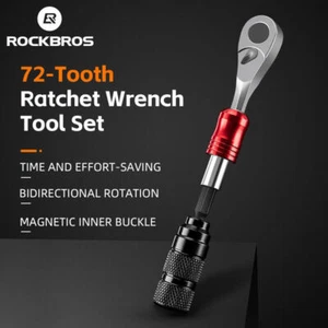 ROCKBROS Bike 72-Tooth Alloy Ratchet Wrench Portable Bicycle Repair Tool - Picture 1 of 10