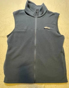 Columbia Vest Mens Large Blue Fleece Full Zip Outdoors Hiking Sleeveless Jacket - Picture 1 of 7