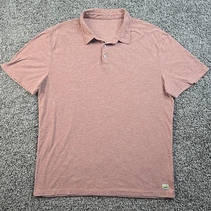 Vuori Strato Tech Polo Shirt Men’s Large Red Brick V188 Short Sleeve Performance - Picture 1 of 8