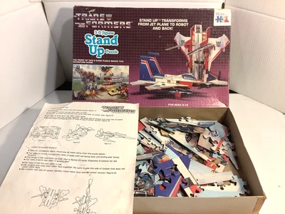 Vintage G1 Transformers - 3-D Jigsaw Standup Puzzle - Starscream 1984 Warren - Image 1 of 4