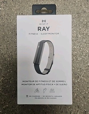 Misfit RAY Fitness + Rastreador de Sueño Banda Negra con Baterías y Caja Nuevo En Caja. Foto 1 de 4