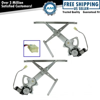 Juego de pares de reguladores de ventana eléctrica con motores izquierdo y derecho para Toyota Scion Foto 1 de 3