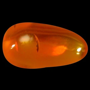 1.48 ct Fancy Cabochon Cut (10 x 6 mm) Unheated / Untreated Red Fire Opal - Picture 1 of 1