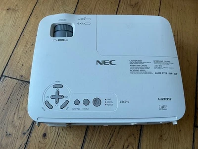 NEC NP-V260W WXGA Projector NP13LP Lamp HDMI VGA Home Office Theatre 3438 Hrs - Image 1 of 4