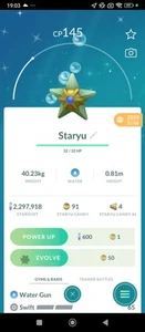Staryu Shiny (Registred Or 30 Days) Pokémon Go - Photo 1/2