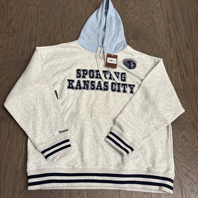 Mitchell & Ness MLS Kansas City Sporting KC Hoodie Off Season Fleece Hoodie L - Image 1 of 4