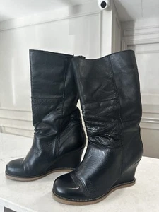 Womens Black Dune London Padded Boots Size UK 6.5 , EU 40 - Picture 1 of 9