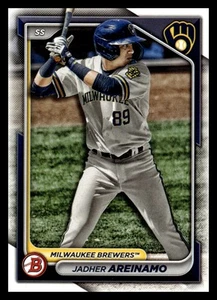 2024 Bowman Prospects #BP-2 Jadher Areinamo Milwaukee Brewers Baseball Card - Picture 1 of 2