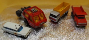 Matchbox vintage lotto 4 camion ambulanza bianco dumptruck hauler pressofuso - Foto 1 di 11