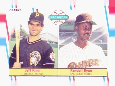 1988 Fleer #653 Jeff King / Randall Byers - Image 1 of 2