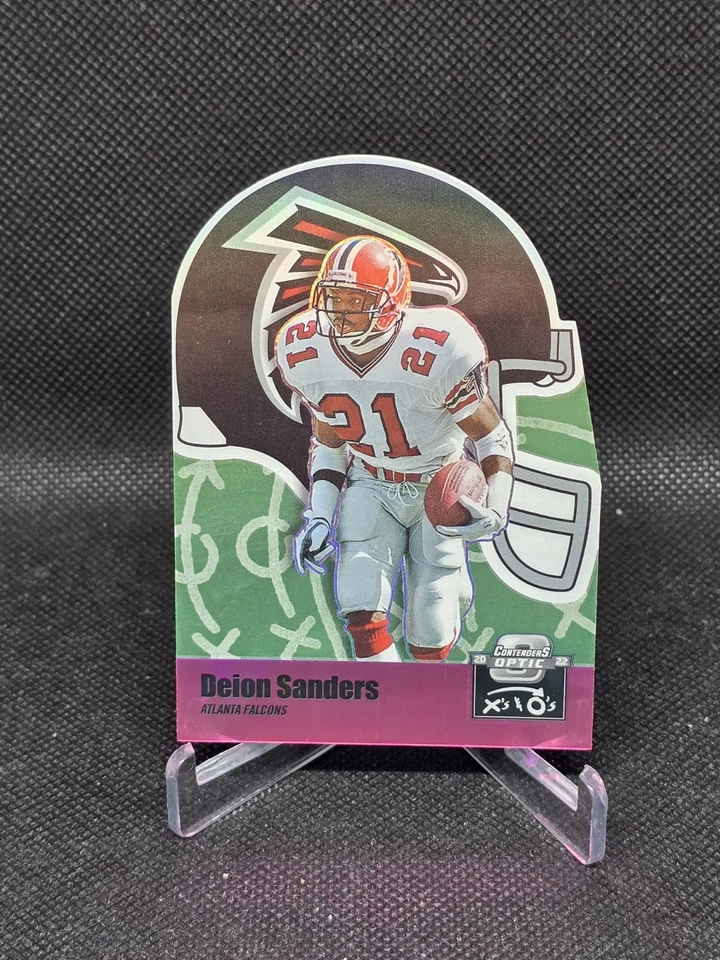2022 Panini Contenders Optic  - Deion Sanders - #XO-59 - Xs And Os - Pink - /75 - Image 1 of 3
