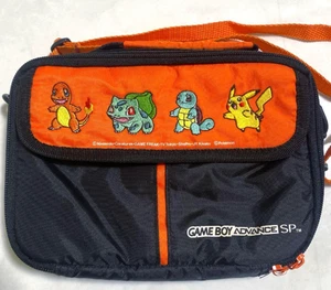 Pokemon GAMEBOY Advance SP Carrying Case Pouch Orange × Black Vintage From... - Picture 1 of 6