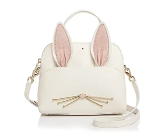 Kate Spade New York Women's Maise Rabbit Satchel Purse Handbag Crossbody Small - Picture 1 of 20